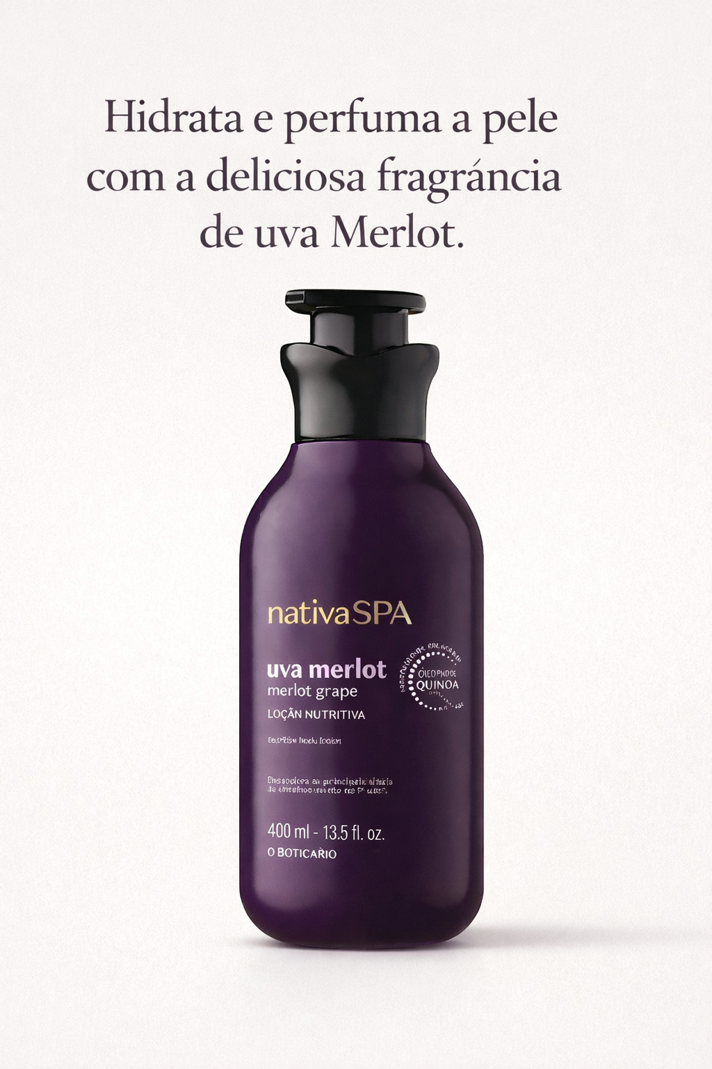 Creme Hidratante Corporal Uva Merlot Grape