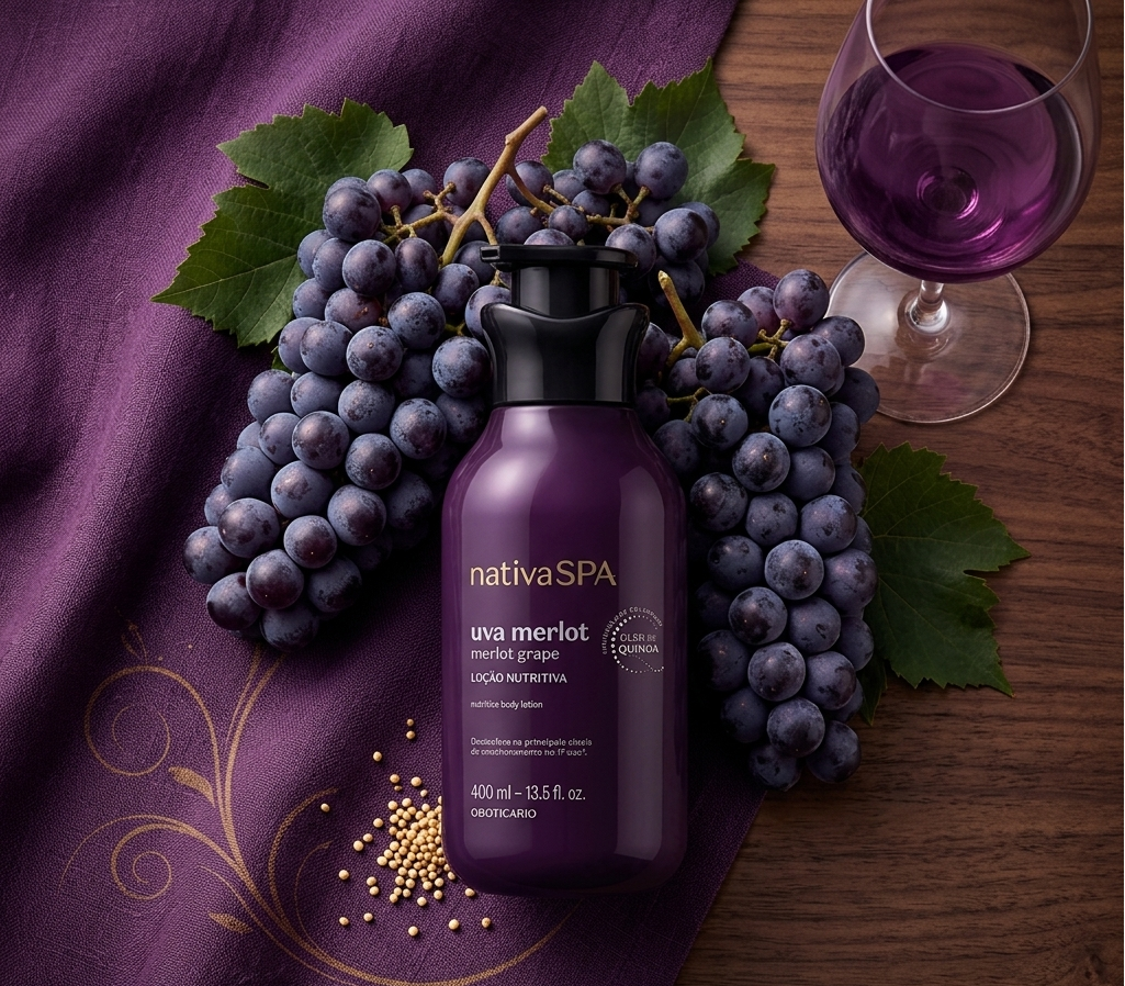 Creme Hidratante Corporal Uva Merlot Grape
