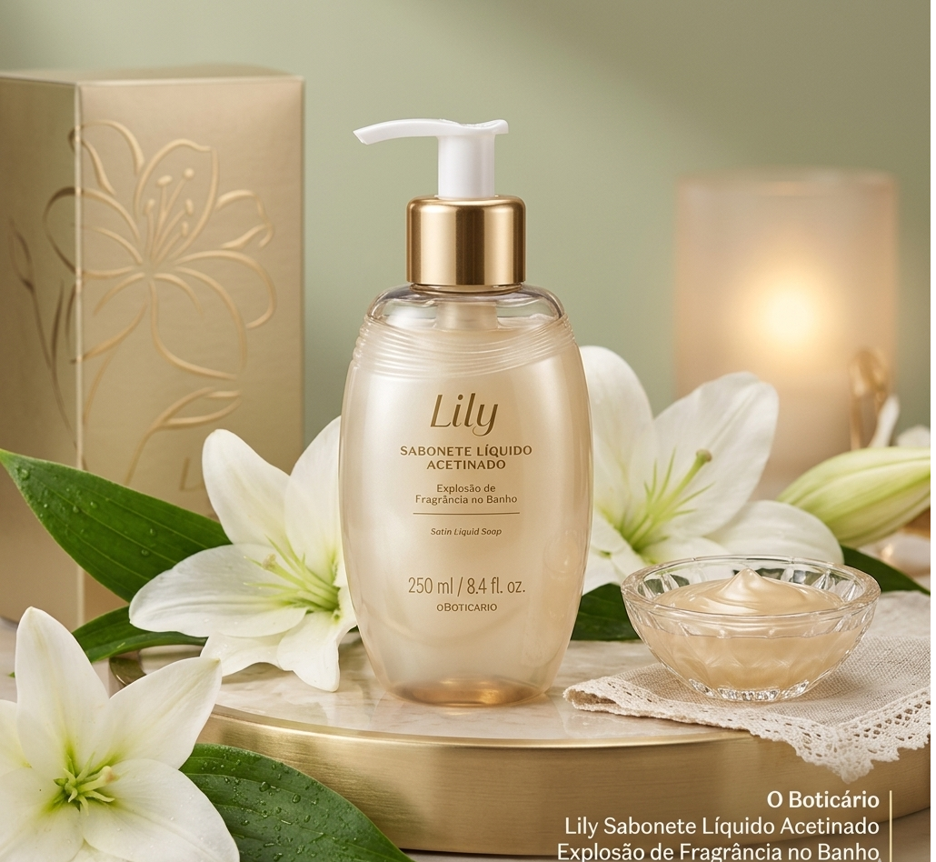 Gel de Banho Acetinado Líquido Lily