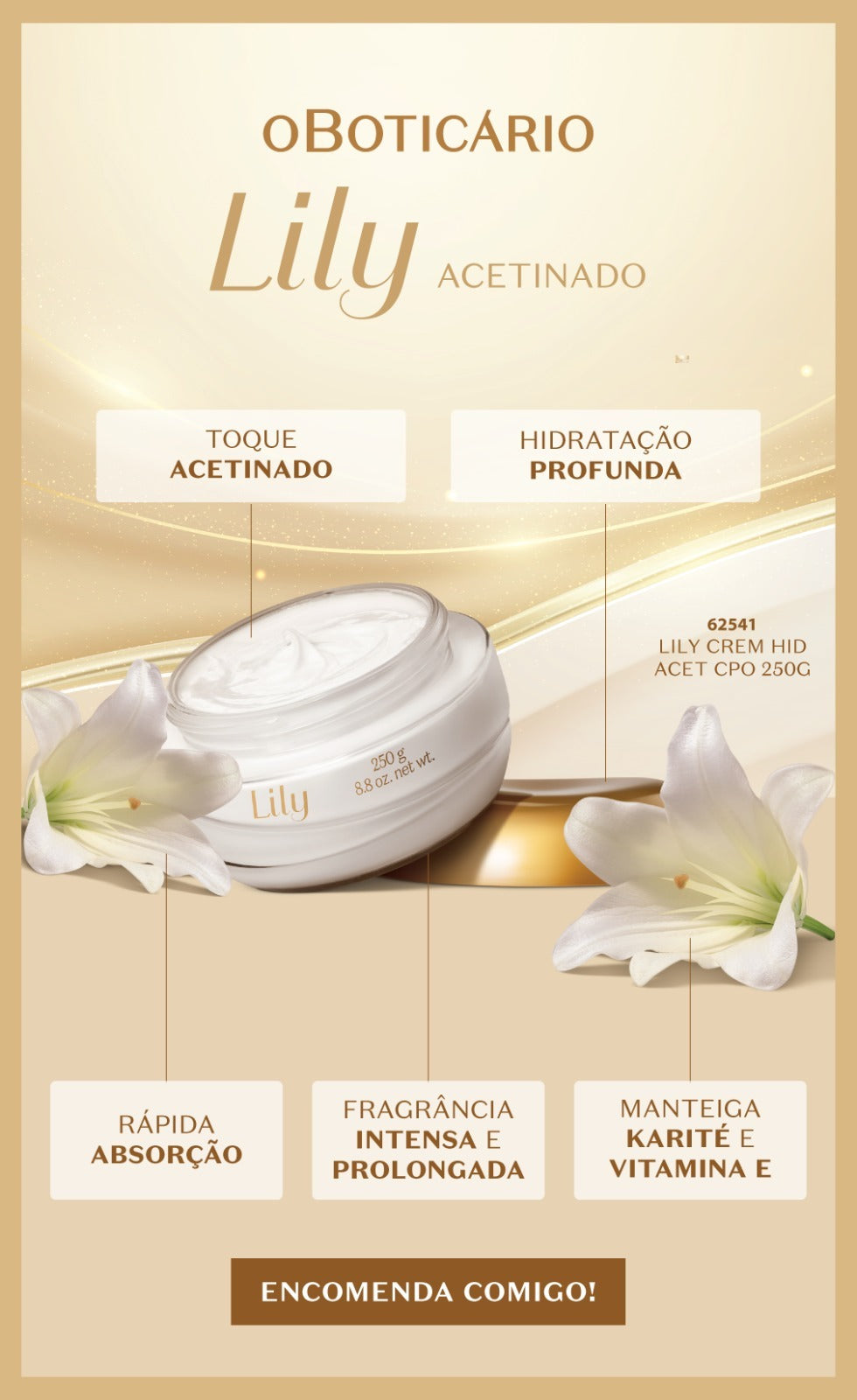 Creme Hidratante Corporal Lily