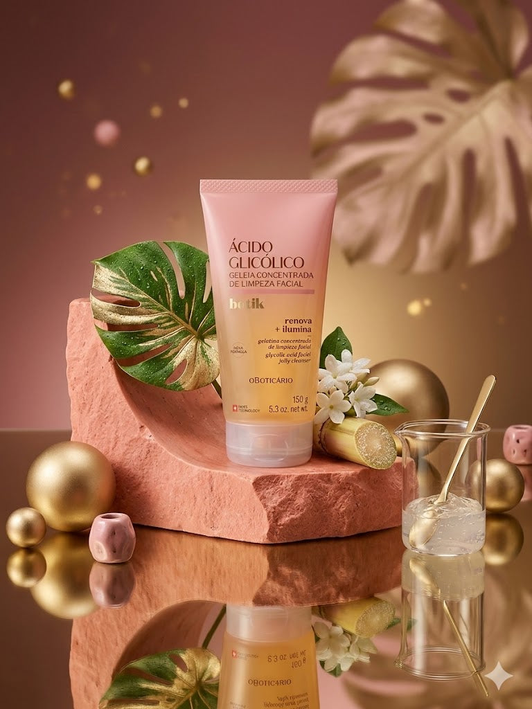 Geleia Concentrada de Limpeza Facial Ácido Glicólico Botik, 150g