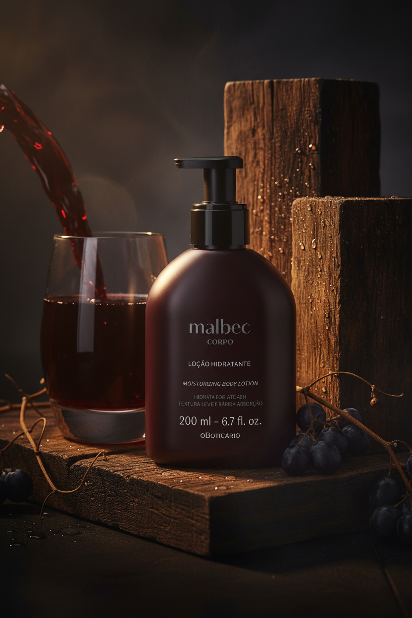 Malbec Corpo – Fundo Escuro Elegante